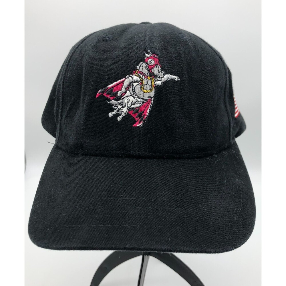 Buddha Thoroughbred Stallion Ball Cap Hat Black Strapback Horse Racing Racehorse